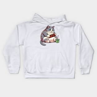 Caturday Game Day Kids Hoodie